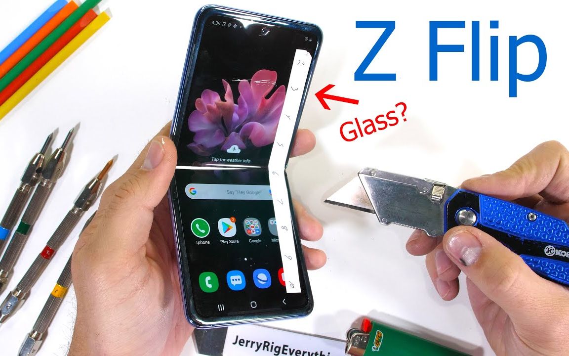 JRE: 三星 Galaxy Z Flip 折叠屏手机耐用性评测